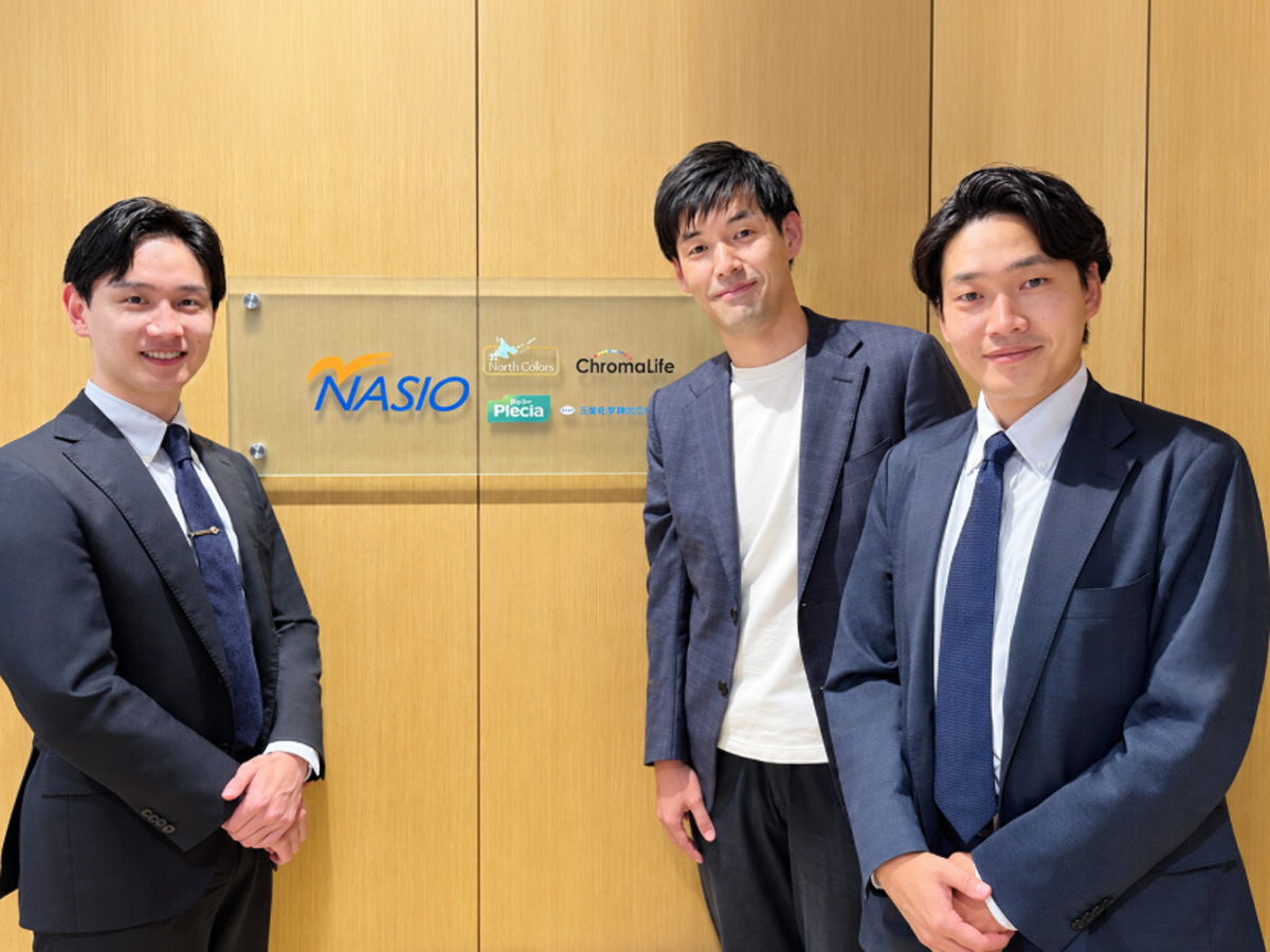 株式会社ナシオ 代表取締役社長 平元彦 氏、ストライク 松田拓馬・鈴木温大