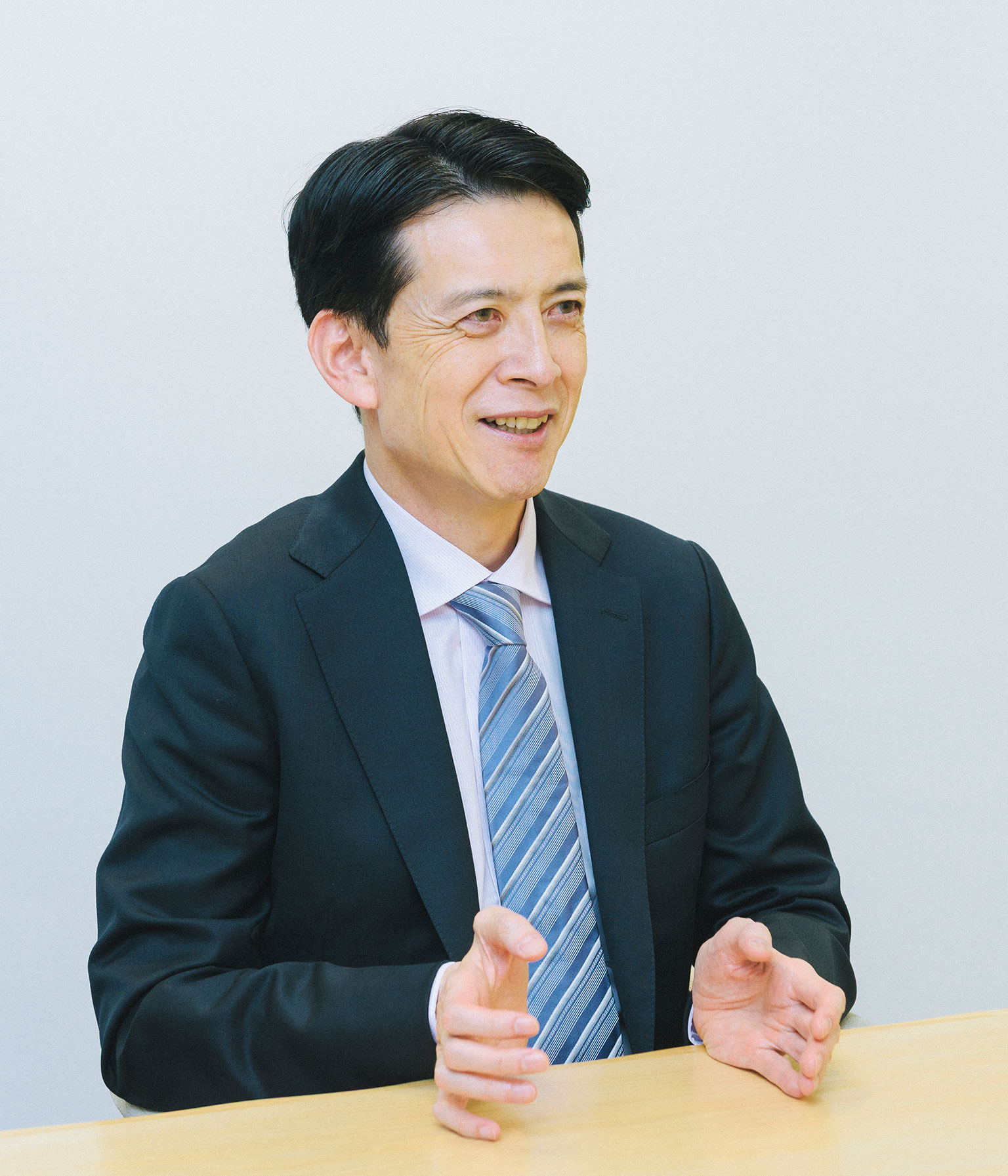 久留孝宜　インタビュー風景
