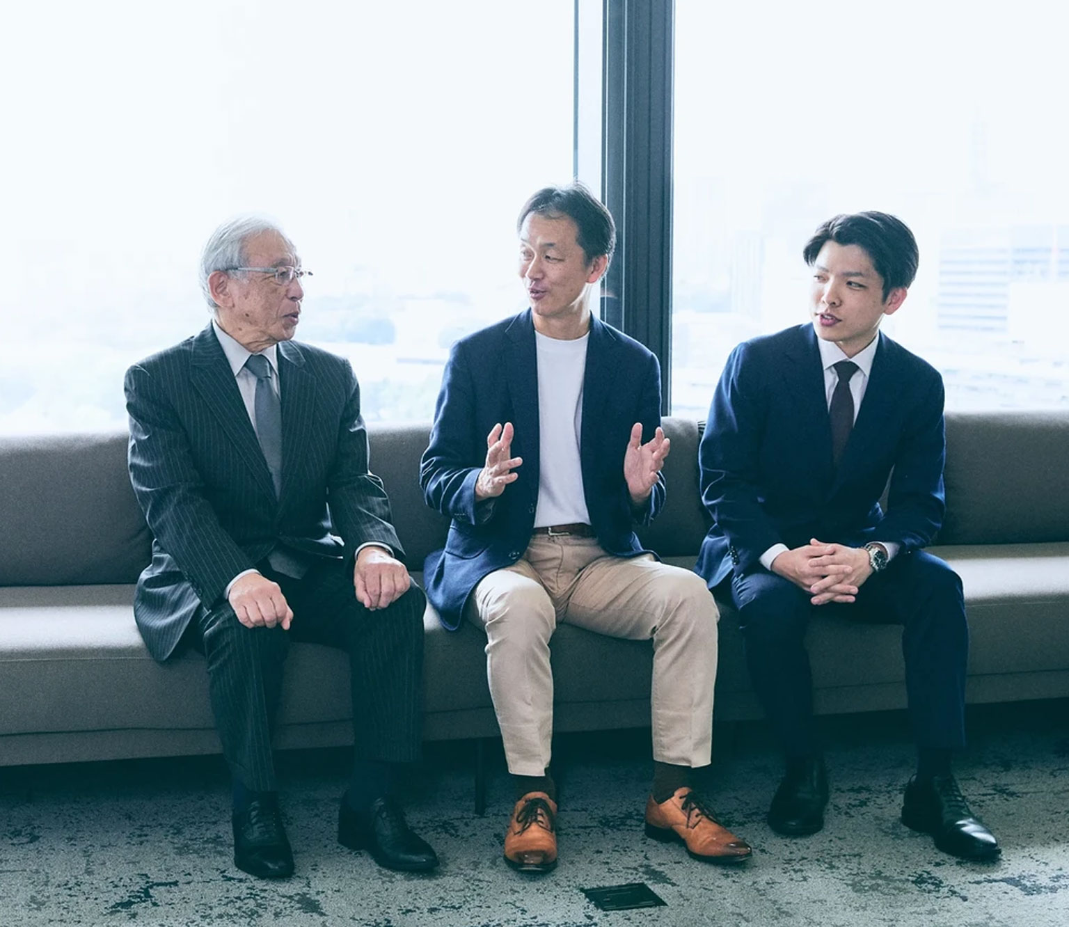 三人の対談風景