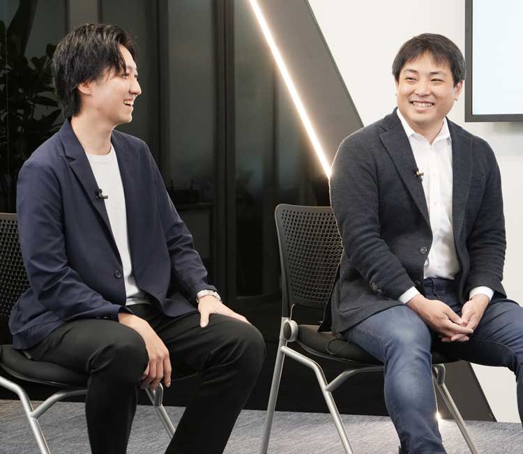 LocationMind株式会社 代表取締役CEO 桐谷 直毅氏、LocationMind株式会社 取締役CFO 小川 竜馬氏